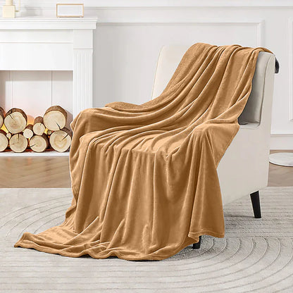 Fleece blankets - Camel