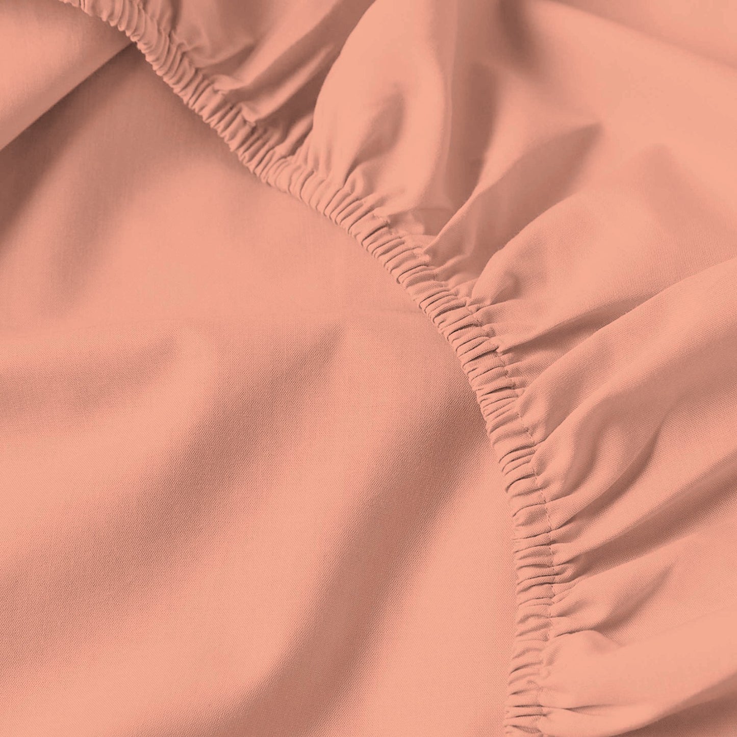 Peach -Fitted sheet(3-pcs - King size)