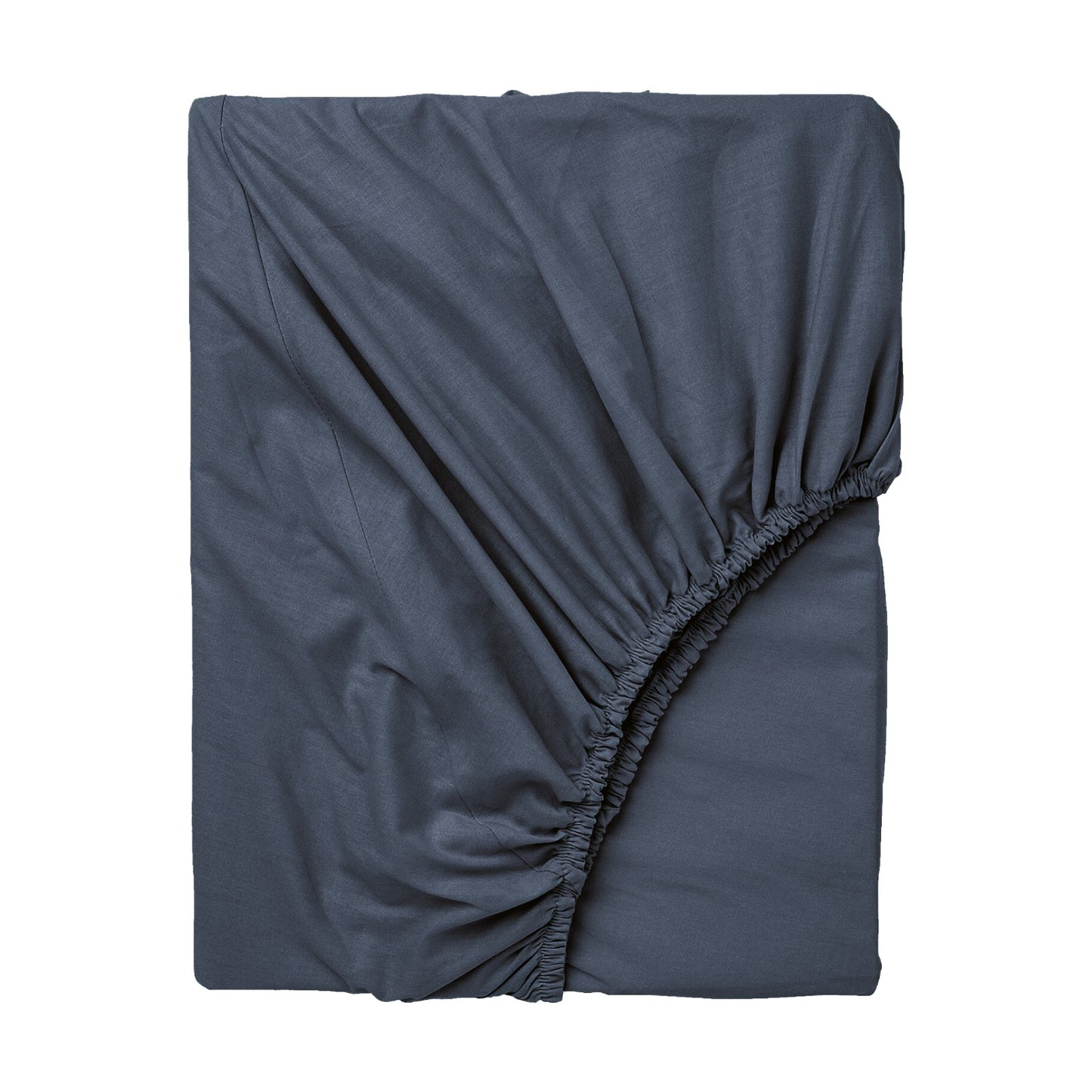 Navy blue  - fitted sheet - king size (3-pcs)