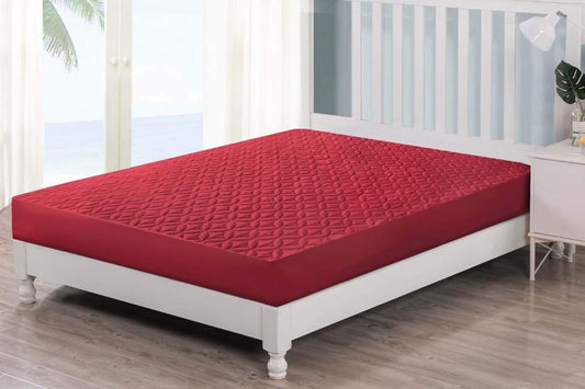 Maroon mattress protector waterproof