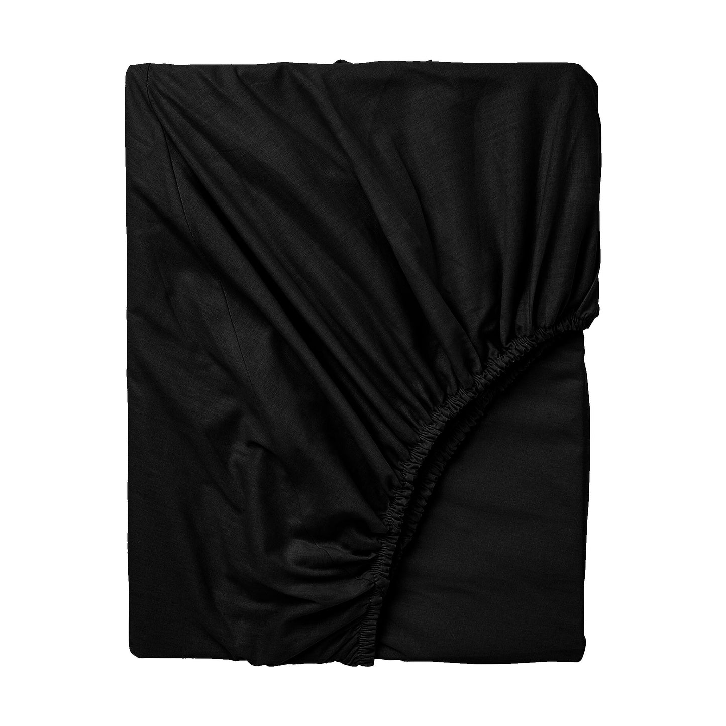 Midnight Black- fitted sheet - king size (3-pcs)