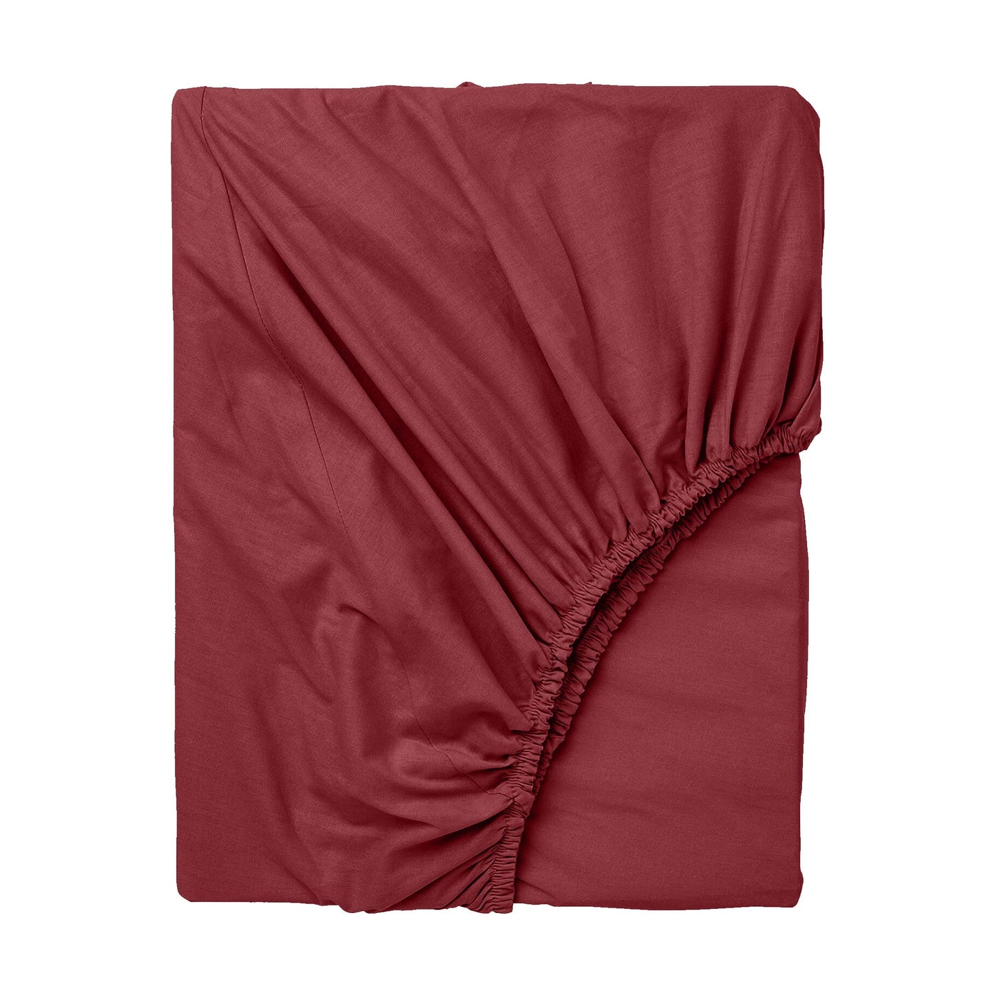Maroon - Fitted sheet - King size(3-pcs)