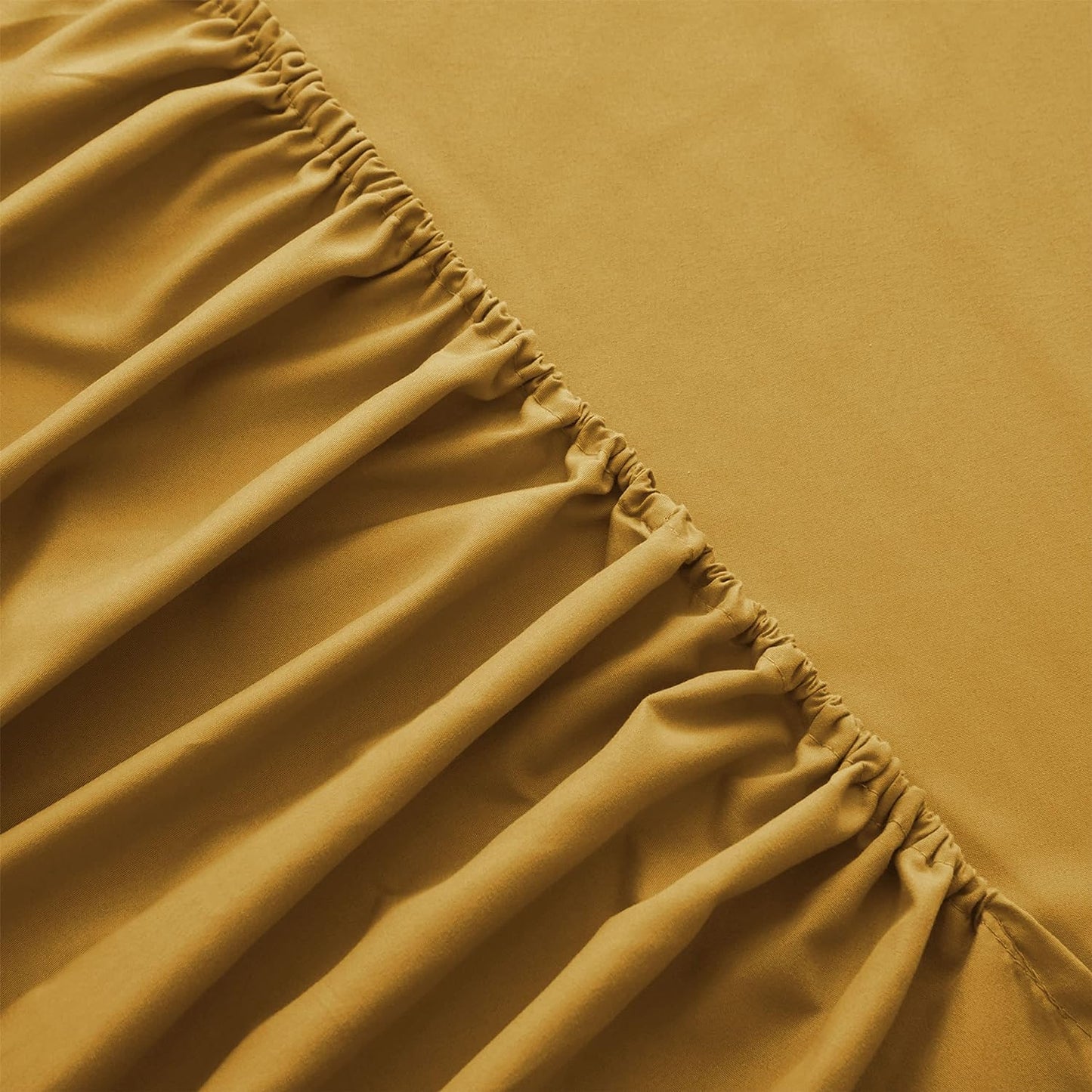Ochre- Fitted sheet (3-pcs) - King size