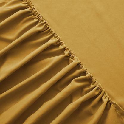 Ochre- Fitted sheet (3-pcs) - King size